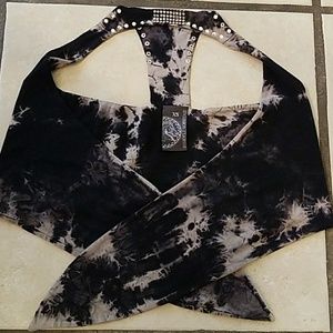 Gorgeous vest with rhinestone accents